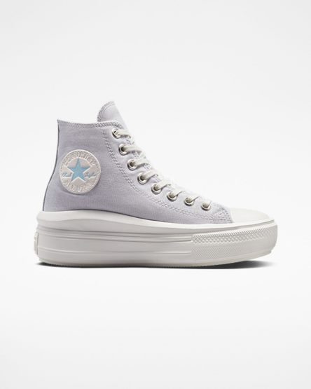 Topanky Na Platforme Converse Chuck Taylor All Star Move Vysoke Damske Nachový Biele | SK WKHSN0